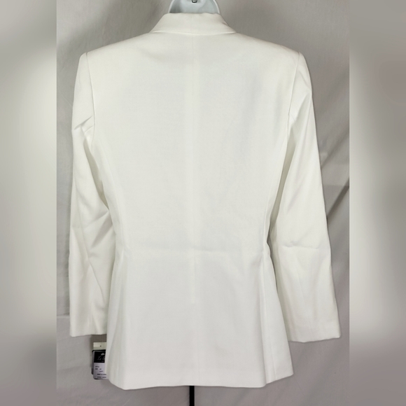 Vintage LE SUIT Lightweight White Linen Skirt Suit - Size 6    (NWT) - Picture 3 of 8